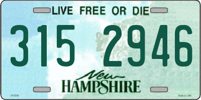 NH license plate 3152946