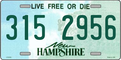 NH license plate 3152956