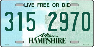 NH license plate 3152970