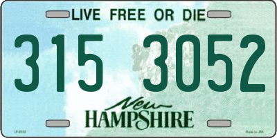 NH license plate 3153052