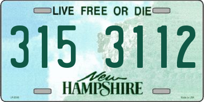 NH license plate 3153112