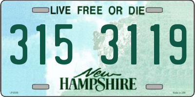 NH license plate 3153119