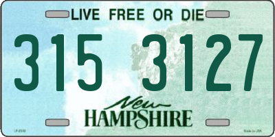 NH license plate 3153127