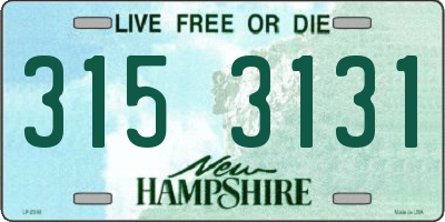 NH license plate 3153131
