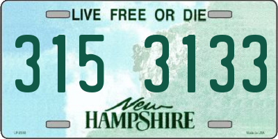 NH license plate 3153133