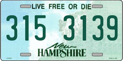 NH license plate 3153139