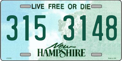 NH license plate 3153148