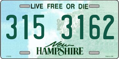 NH license plate 3153162