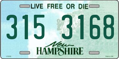 NH license plate 3153168