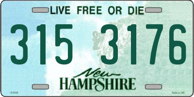 NH license plate 3153176