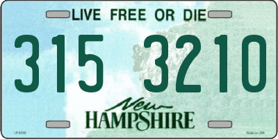 NH license plate 3153210