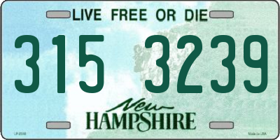 NH license plate 3153239