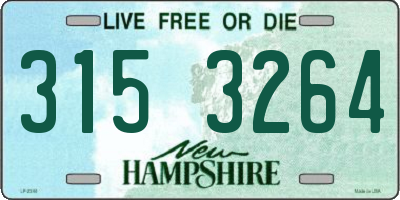 NH license plate 3153264