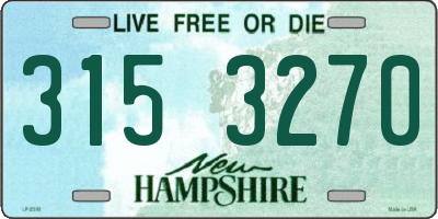 NH license plate 3153270