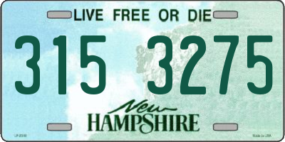 NH license plate 3153275