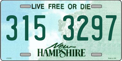 NH license plate 3153297