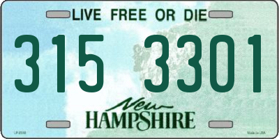 NH license plate 3153301
