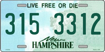 NH license plate 3153312