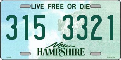 NH license plate 3153321