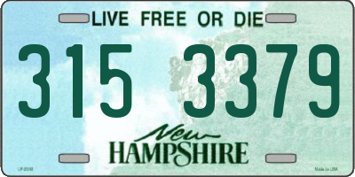NH license plate 3153379