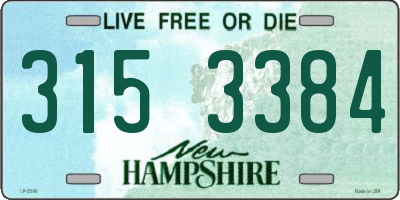 NH license plate 3153384