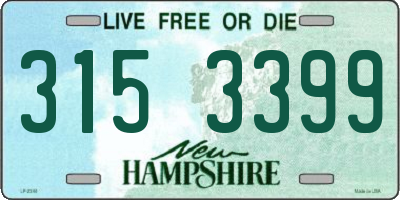 NH license plate 3153399