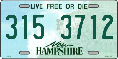 NH license plate 3153712
