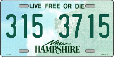 NH license plate 3153715