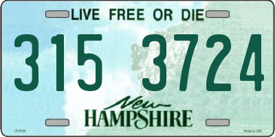 NH license plate 3153724
