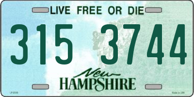 NH license plate 3153744