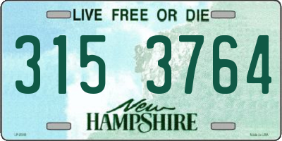 NH license plate 3153764