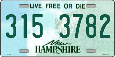 NH license plate 3153782