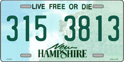NH license plate 3153813