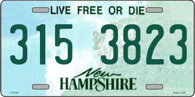 NH license plate 3153823