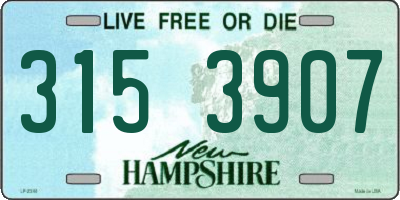 NH license plate 3153907