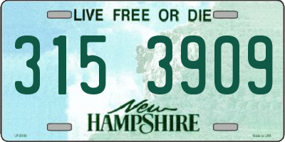 NH license plate 3153909