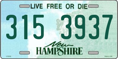 NH license plate 3153937