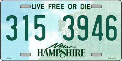 NH license plate 3153946