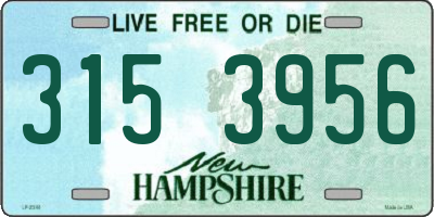 NH license plate 3153956