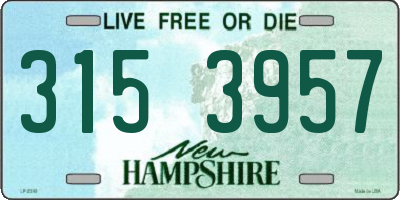 NH license plate 3153957