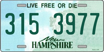NH license plate 3153977