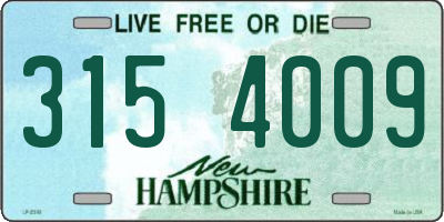 NH license plate 3154009