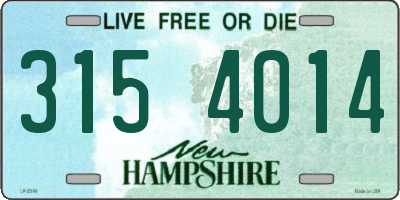 NH license plate 3154014