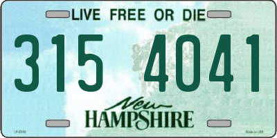 NH license plate 3154041