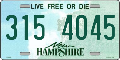 NH license plate 3154045