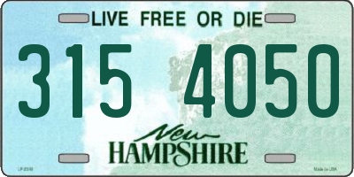 NH license plate 3154050