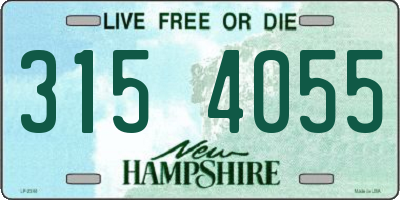 NH license plate 3154055