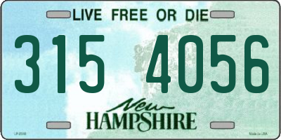 NH license plate 3154056