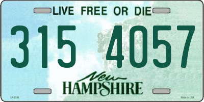 NH license plate 3154057