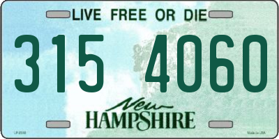 NH license plate 3154060